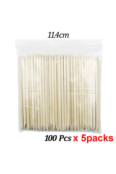 Choice7 5 عبوات - 114 مم 100 قطعة / 500 قطعة أعواد دفع البشرة الخشبية 63/75/9...