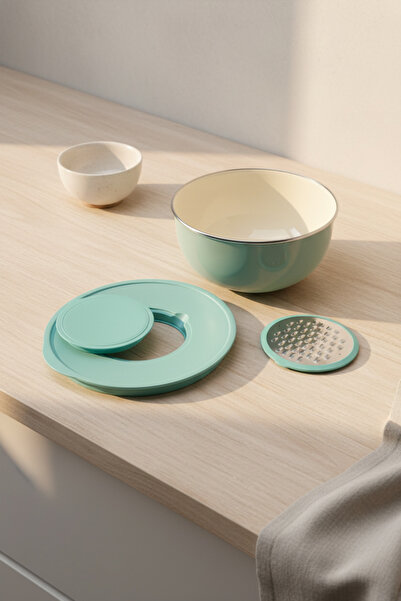 Bambum Nostalji Mixing Bowl Light Green 24 cm