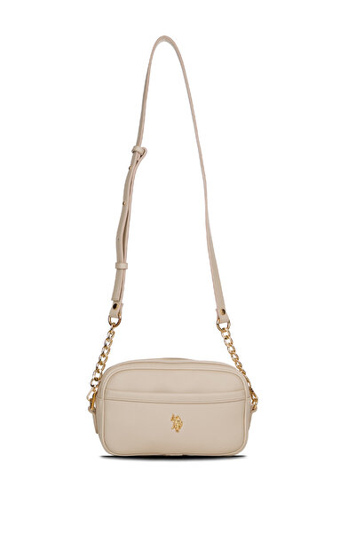 U.S. Polo Assn. حقيبة ماسنجر نسائية باللون البيج Us26189