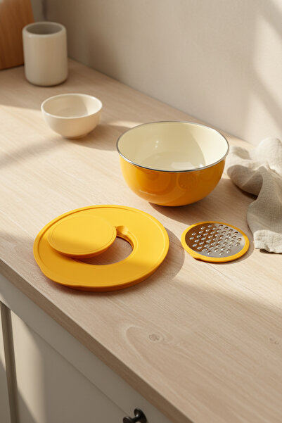 Bambum Nostalji Mixing Bowl Mustard 24 cm