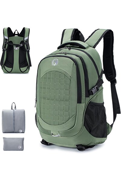 SPAHER Laptop Backpack 15.6 Inch 32L Waterproof Travel Daypack - Green
