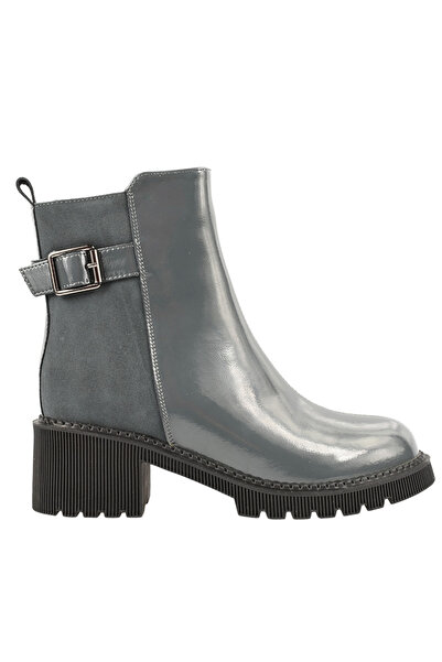 FORMAZIONE Ghete casual, damă, FORMAZIONE, 1026 gri, piele lăcuită, cu toc 38