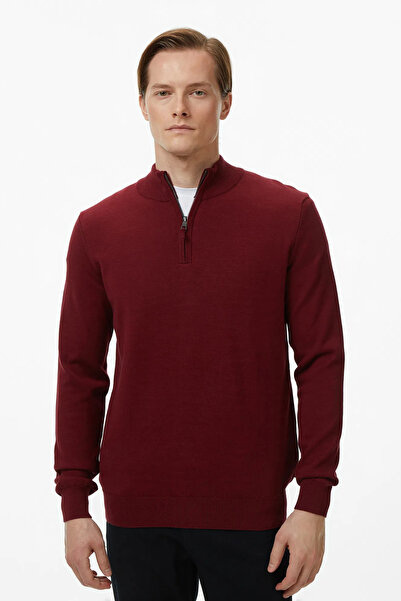 Nautica Men's Burgundy Classic Fit Sweater