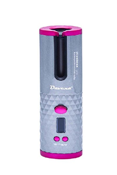 Davena مكواة تجعيد الشعر اللاسلكية DV-133 مع تحكم ذكي في الحرارة وبرميل سيراميك