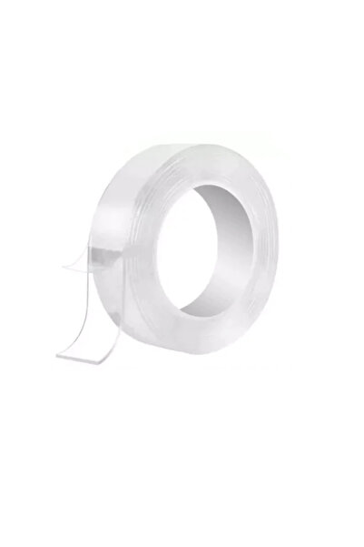 OEM Banda dublu adeziva, reutilizabila, 3 cm latime, 3 m lungime, transparenta