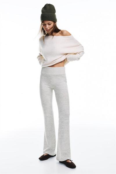 Pull & Bear Soft touch flared trousers