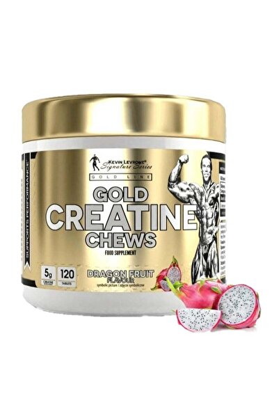 kevin levrone علكات الكرياتين الذهبية، بنكهة فاكهة التنين، 24 قرصًا، 120 قرصًا