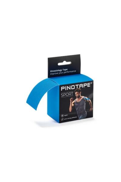 PINO PINOTAPE® Sport kinesiology tape, blue, 5m x 5cm, waterproof, hypoallergenic, for muscle recovery