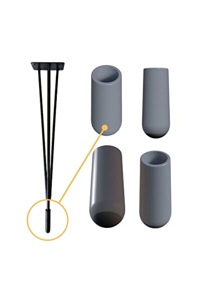 Adem Koç أغطية أرجل للكراسي والطاولات 10 مم (24 قطعة)