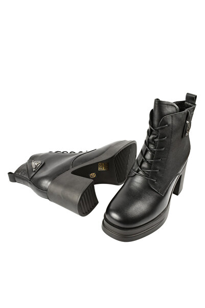 FORMAZIONE Casual boots, women, FORMAZIONE, 1-12 black, leather, with heel 40