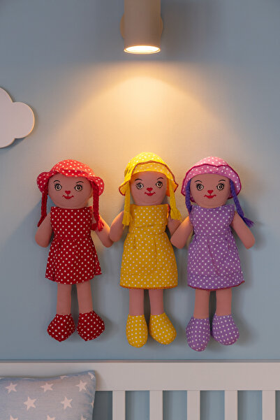 Kudi Üçlü renk Bez bebek %100 yerli üretim