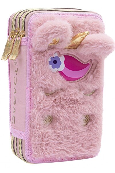 Astrabag Penar pufos, Astra, AC31, 3 compartimente, echipat, design unicorn