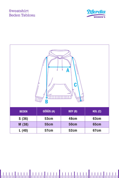 Merdia Women's Side Zipper Detailed Hooded Sweatshirt