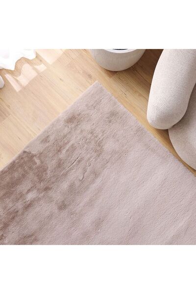 Danube Home Plain Plush Solid Soft Fur Rug Area Rug Floor Covering 160x230cm-Cream 231200400401