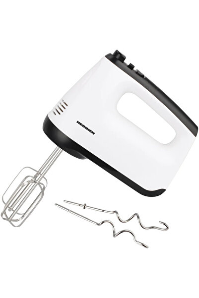 Heinner White Orchid HM-400WHBK hand mixer, 400W, 6 speeds + Turbo, stainless steel whisks and hooks, A