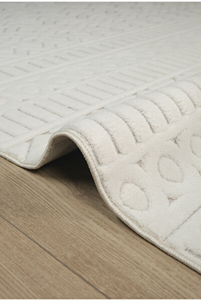 Badelya Home Krem İskandinav Sisal Modern Minimalist Tasarım Salon Koridor Oturma Odası Özel Kesim Halı Yolluk