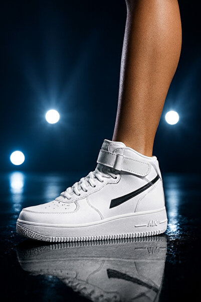 BENİMOLSUN Unısex Beyaz Bilekli Spor Ayakkabı