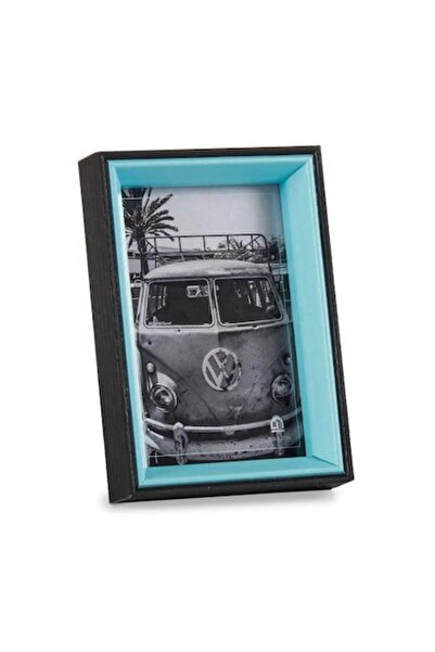 OEM GIFTDECOR wooden photo frame, 10x15 cm, Black and Blue, MDF with glass