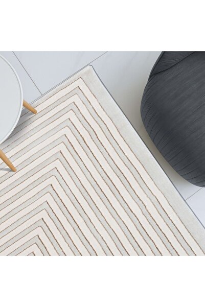 Danube Home Harmony Modern Geometrics Rug Area Rug Floor Covering 160x230cm-White 231200400452