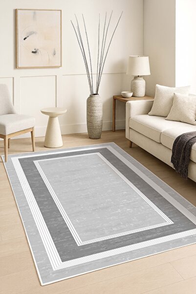 West Home Makinede yıkanabilir kaymaz taban leke tutmaz dijital mutfak halısı salon halısı ve yolluk