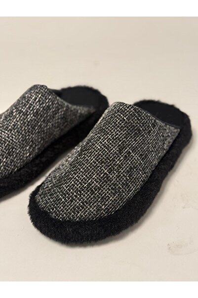 Evalupe Melindas Kadın Siyah Kışlık Günlük Rahat Ses Yapmaz Hafif Ev Terliği