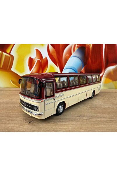scntoys Mercedes Benz 1:24 Şehirler Arası Otobüs Nostaljik Klasik Mercedes Diecast Otobüs Sesli Işıklı 25CM