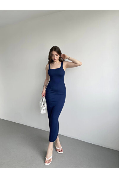 bbeox.com Fitilli Kumaş Askılı Elbise