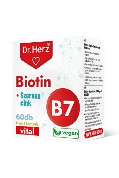 Dr Herz Capsule vegane biotina+zinc 60 buc