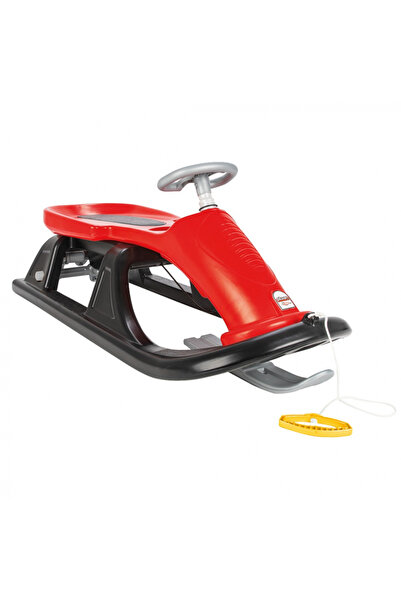 PİLSAN Super Snow Red children's sled with steering wheel, ergonomic design, frost resistance -32 degrees, snow