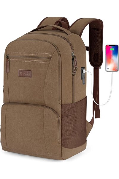 Tzowla Canvas Laptop College Backpack for Men and Women