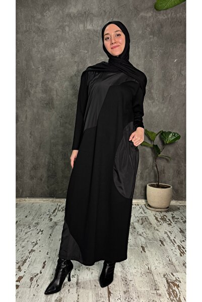 MRS CLOTHING Tesettür Elbise Cep Detaylı