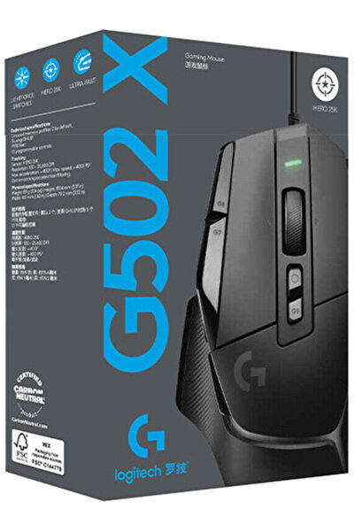 logitech Mouse G502 X Negru