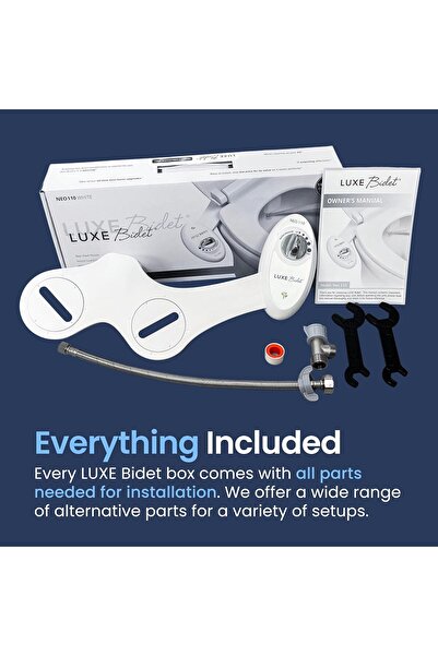 Luxe Bidet NEO 110 - Fresh Water Non-Electric Toilet Attachment (White)