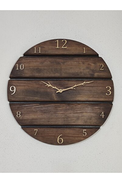 SOYTEMİZ ahşap duvar saati el yapımı özel