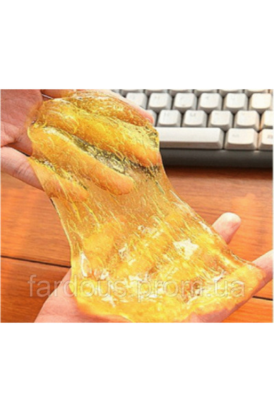 OEM Gel elastic pentru indepartarea murdariei si a prafului , slime, 120 g, Galben