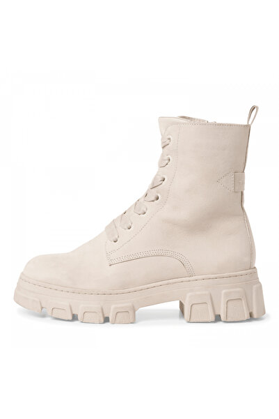 Tamaris Ghete bej din piele nubuc -