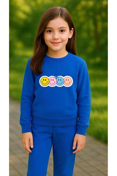 playwear Παιδικό Φούτερ EMOCİ με στάμπα για κορίτσια και αγόρια, με λαιμόκοψη...