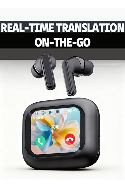 Generic Compact Touchscreen Earbuds: ANC + Instant Translation for Travel & Daily Use