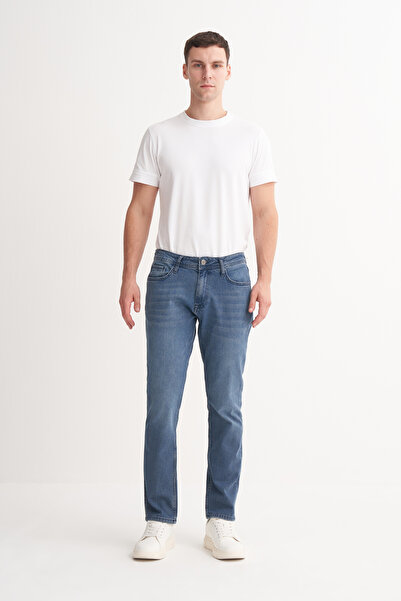 Cazador Terry Normal Bel Slim Fit Boru Paça Jean Pantolon