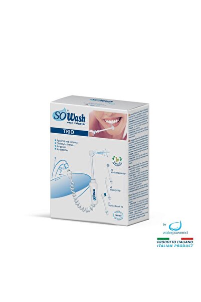 SoWash Dus bucal portabil So Wash Trio, cu 3 capete: periuta, hidropulsor cu ...