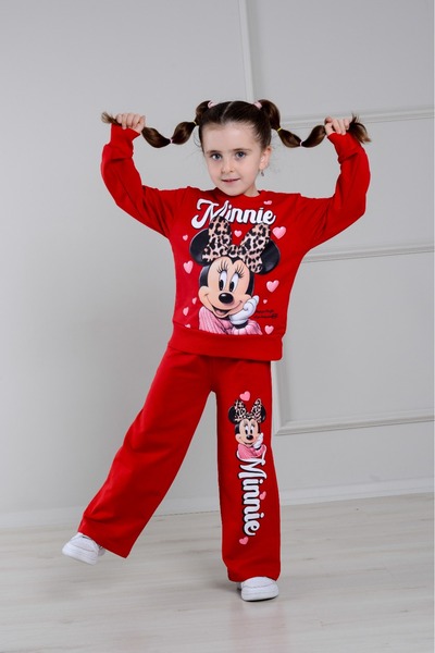 LİLLYPİCCA Set de 2 bucăți pentru fete, hanorac cu modele și pantaloni largi ...