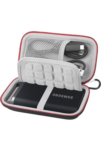 Lacdo Hard Carrying Case for Samsung T5 EVO Portable SSD 2TB 4TB 8TB USB 3.2 Gen 1 External Solid St
