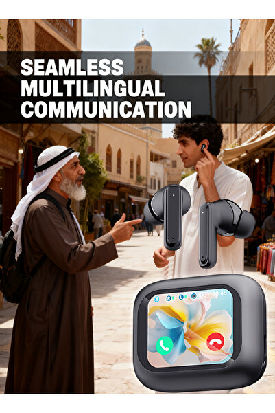 Generic Touch Control Bluetooth Earbuds – Active Noise Cancellation & Real-Time Translation