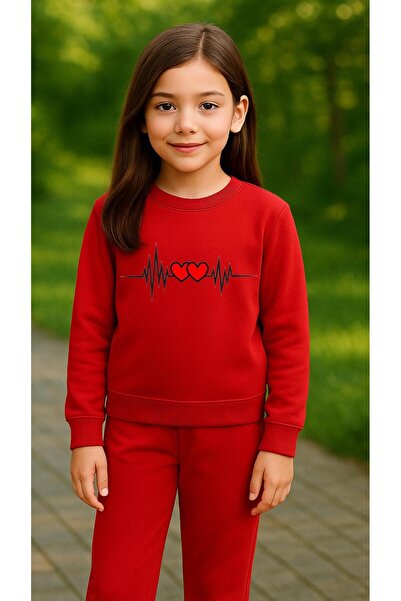 playwear Set pentru copii Hanorac cu imprimeu RHYTHM HEART pentru fete și băi...