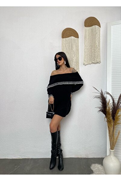 Cistern İstanbul Women's Madonna Collar Knitwear Sweater