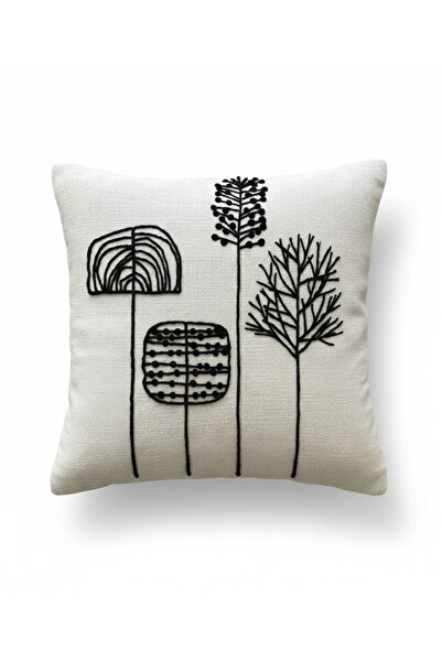 Les Passent Калъф за възглавница с фигура на измито ленено клонче