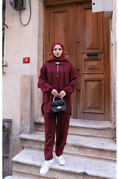 NİSUM MODA طقم مودال بجيوب غير متماثلة