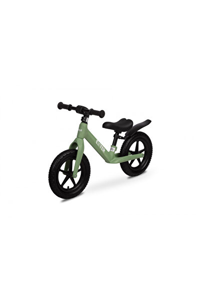 TOYZ by Caretero Bicicleta de echilibru fara pedale pentru copii Toyz Exter Green,Roti gonflabile,Sa confortabila din
