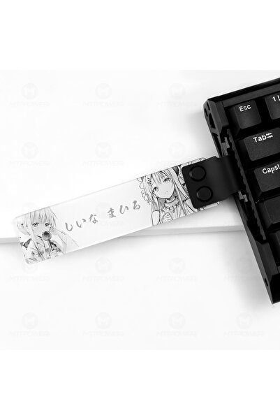 silabor Özel Klavye Kurdelesi Akrilik Yarı Saydam Klavye Askısı Strap Klavye ...