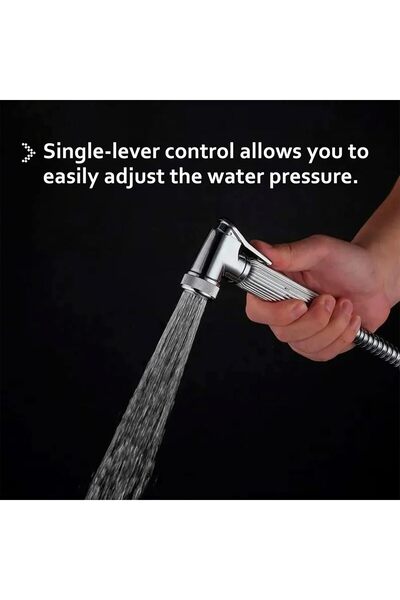 HOMEPRO Better Value for Better Living HOMEPRO Bidet Toilet Sprayer Set with 1.8m Hose, Handheld Shattaf - Chrome